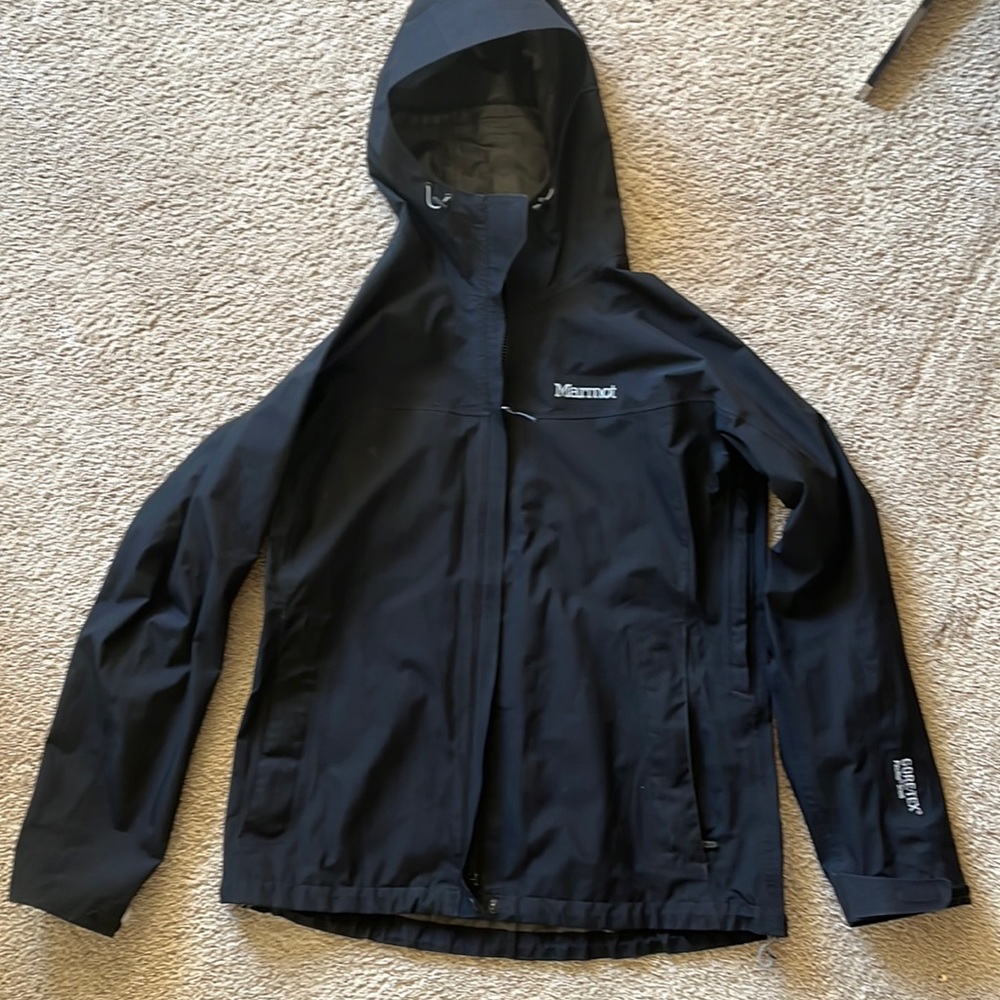 Marmot large goretex pac-lite shell; black